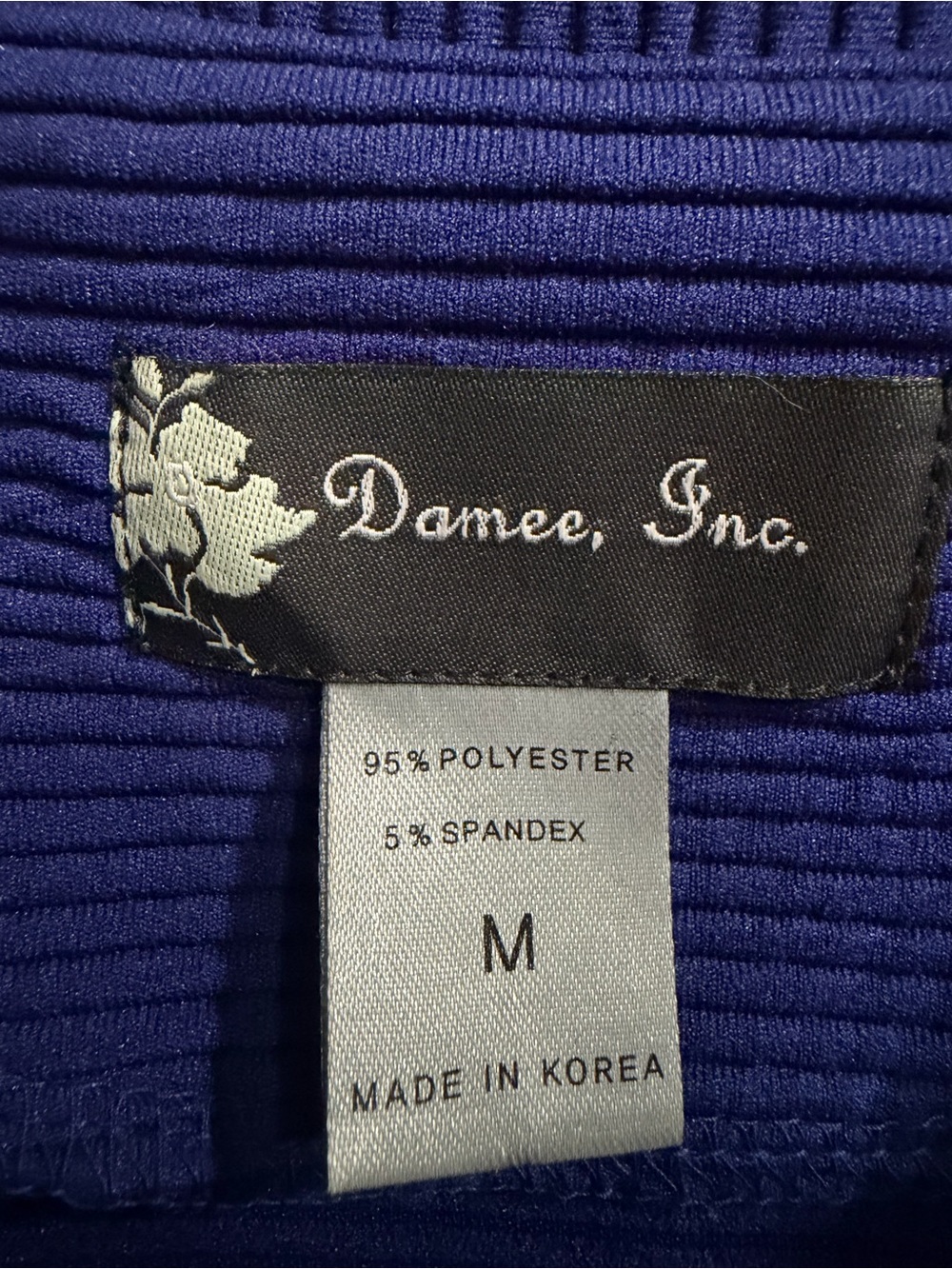 Women’s Cobalt Blue Textured Swing Blazer with Decorative Buttons - Picture 4 of 10